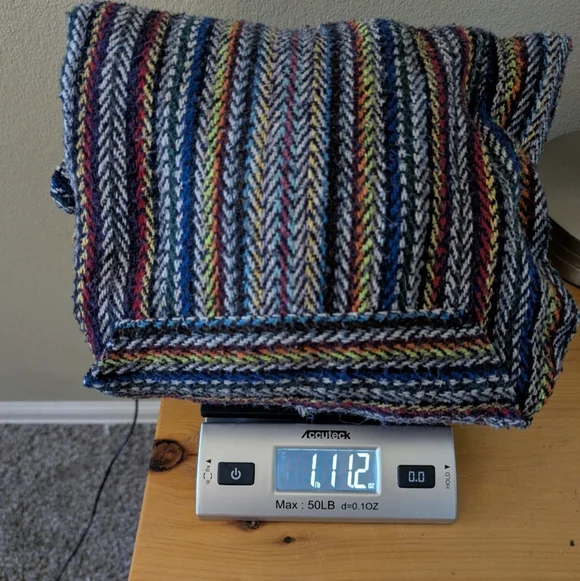 RARE VTG Earth Ragz Boho Hippie Reggae Rasta Poncho Drug Rug Striped Hoodie (L) - Picture 9 of 9